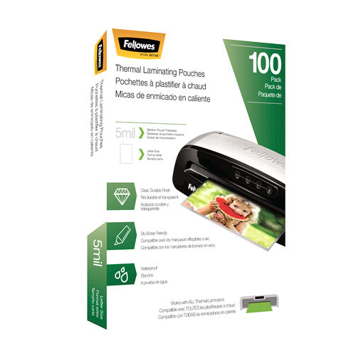Cubierta Fellowes para Laminadora T/Carta 5 Micras C/100 piezas