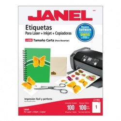 Janel Láser 1095165101 etiqueta de impresora Blanco