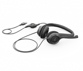 Logitech Audífonos con Micrófono H390, Alámbrico, 1.9 Metros, USB, Grafito