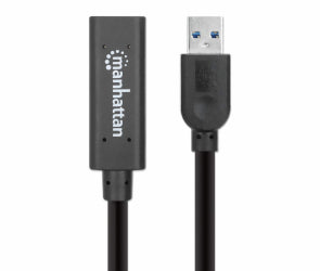 MANHATTAN Cable Extension 153737, 3m, Conectores USB, Ideal para Oficina