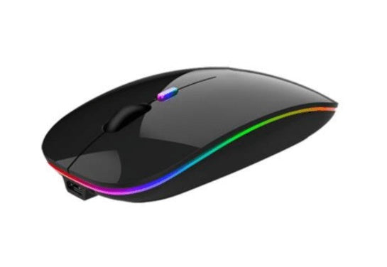 Mouse Nextep Ne-412N Inalambrico Recargable Delgado/Silencioso Rgb 1600Dpi Color Negro FullOffice.com