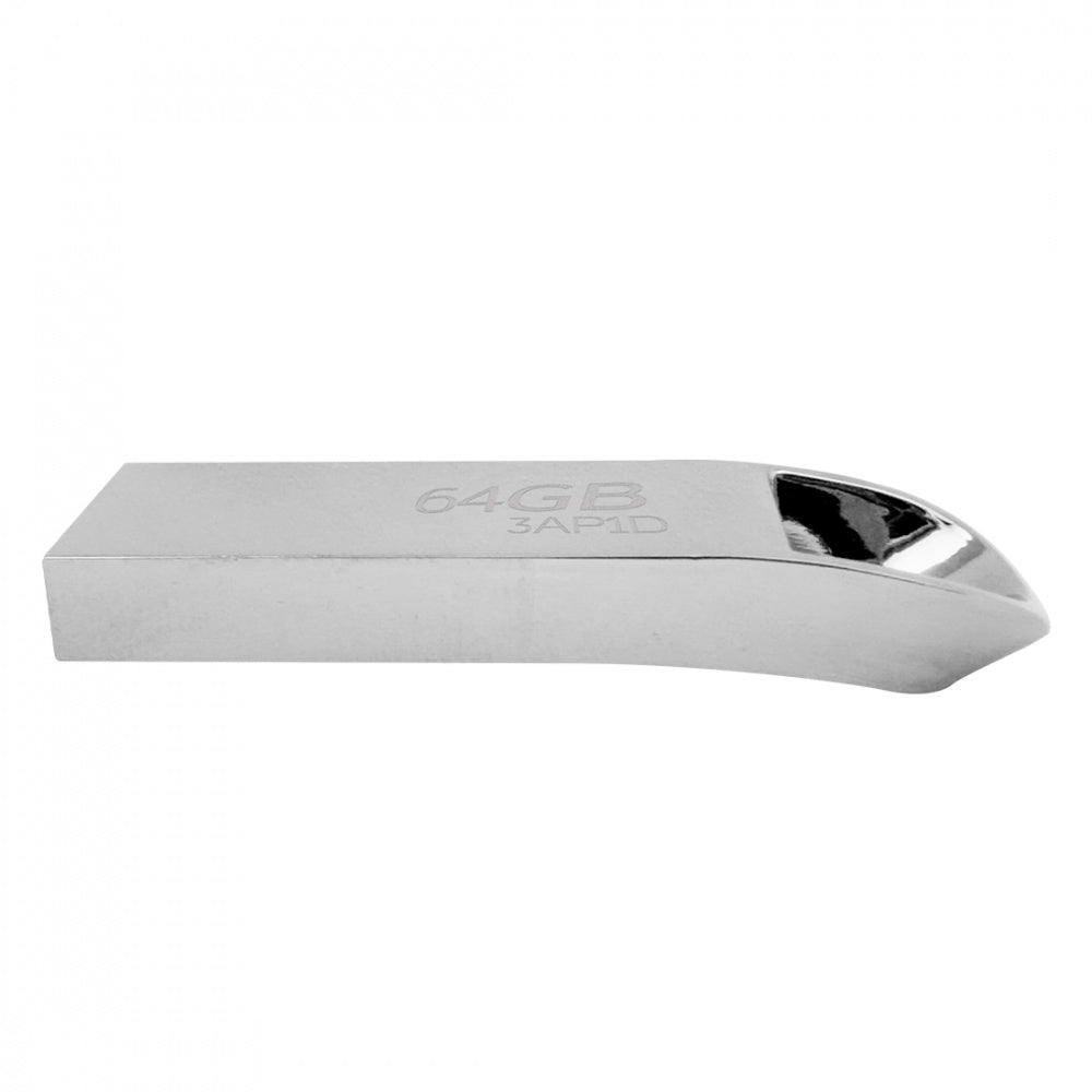 Memoria USB Stylos ST500, 64GB, USB 2.0, Plata