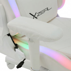 XZEAL Silla Gamer RGB XZ15, hasta 150Kg, Blanco
