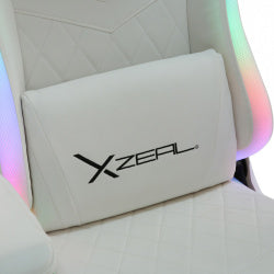 XZEAL Silla Gamer RGB XZ15, hasta 150Kg, Blanco