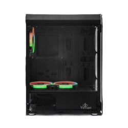 Yeyian Gabinete Krypton YCH-MTA7-01BK, Midi Tower ATX, 3 Ventiladores ARGB, USB 3.0