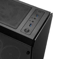 Yeyian Gabinete Krypton YCH-MTA7-01BK, Midi Tower ATX, 3 Ventiladores ARGB, USB 3.0