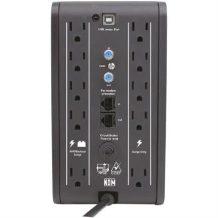 UPS CDP RU-SMART 751 Interactivo 750VA/375W 10 Contacto y 4 Puertos USB Display LCD