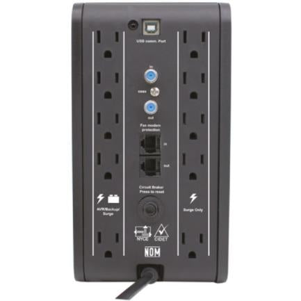UPS CDP RU-SMART 1010 Interactivo 1000VA/500W 10 Contactos y 4 Puertos USB Display LCD