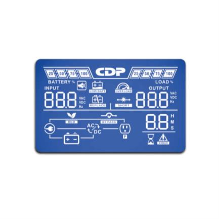 UPS CDP UPO11-2Rack/Torre On-Line 2000VA/1800W 8 Contactos Display LCD Rackeable 2U