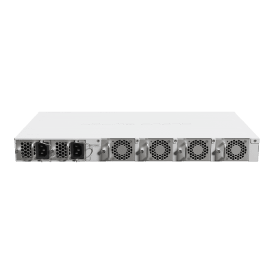 CRS518-16XS-2XQ-RM, Switch CPU 650MHz, 64MB RAM, 1 Eth 10/100, 16 SFP28 25G, 2 QSFP28 100G, RouterOS