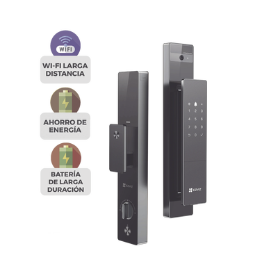 CS-DL50FVS/PLUS - Cerrojo Inteligente / Reconocimiento Facial y Venas Palmares / Pantalla IPS 4" / Cámara 1080p / Wi-Fi 2.4 GHz / Bluetooth / IP52