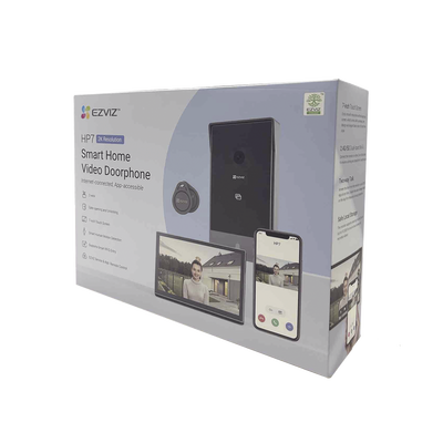 EZVIZ Videoportero IP CS-HP7, Cámara 3 MP, IP65, WiFi, Soporta 2 Puertas