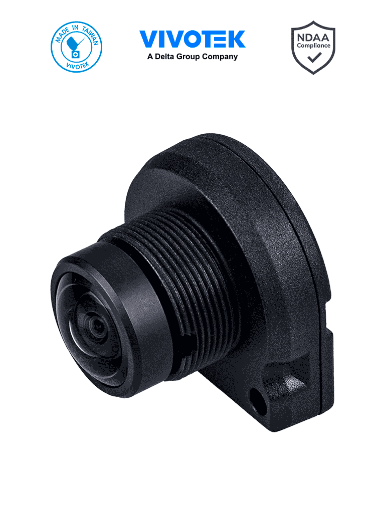VIVOTEK CU9183-HF Lente Fisheye 5MP, WDR PRO, 1.22mm, 5m Cable