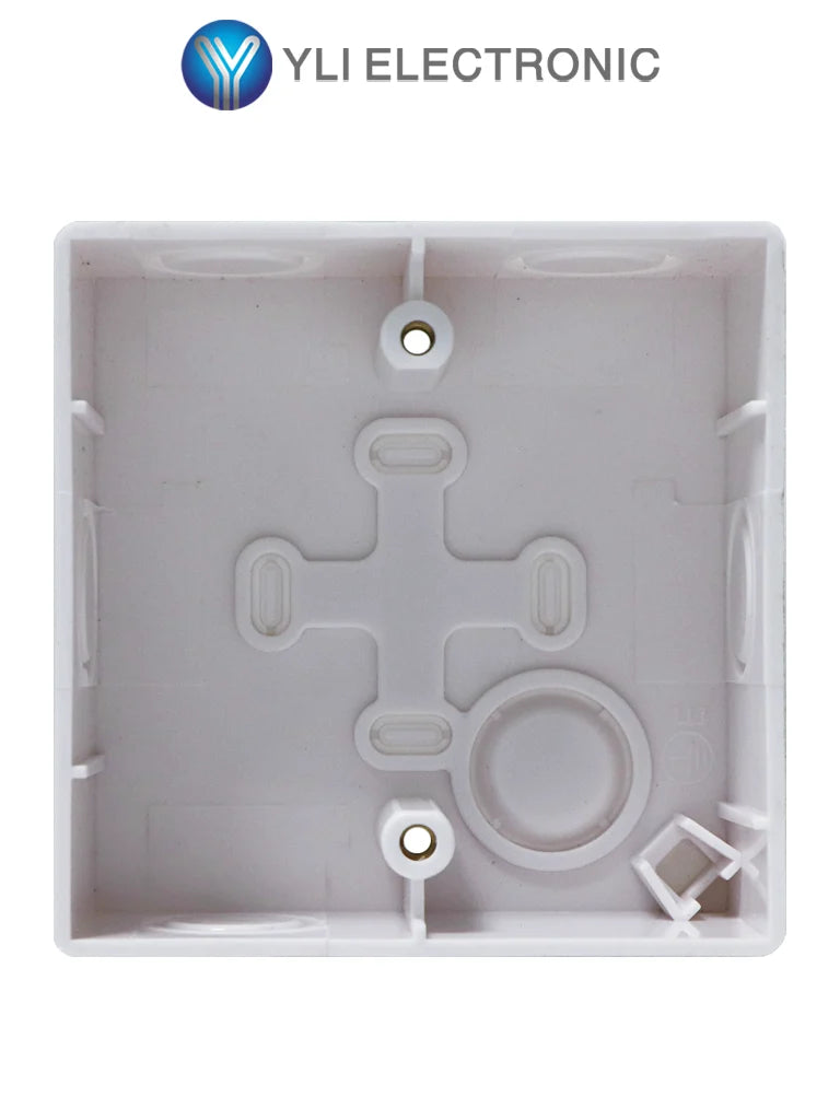 Caja de Montaje para Botón YLI MBB800BP, Plástica, Cuadrada, Resistente al Agua