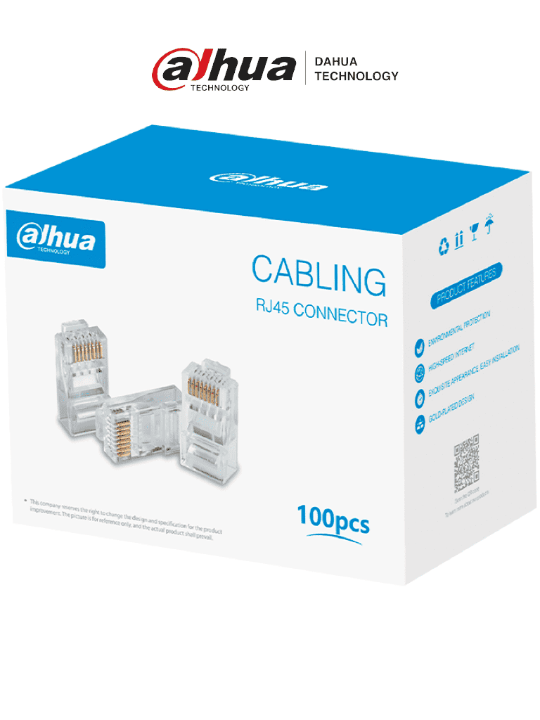 Caja Dahua DH-PFM976-531 con 100 Plugs RJ45 Cat5e, Chapado de Oro, 15U, Resistencia al Fuego UL94V-2