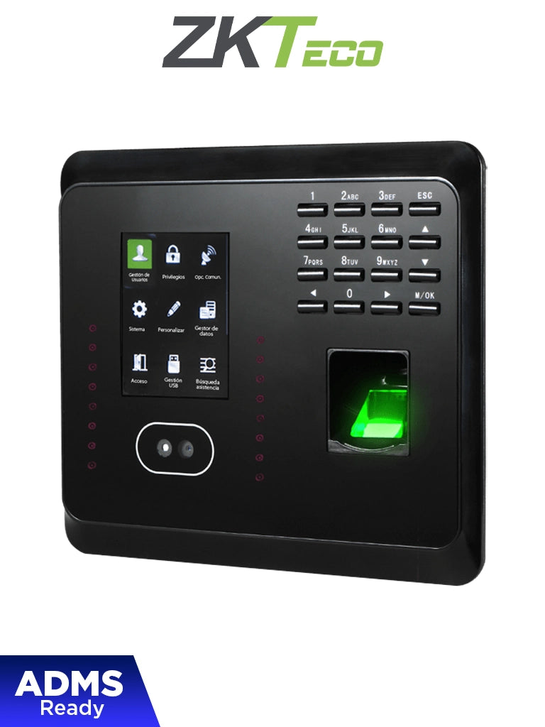 Control de Asistencia ZKTECO MB360ID con Autenticación Facial (1500 Rostros), Huella Digital BioID (2000), Tarjeta ID 125 kHz (2000)
