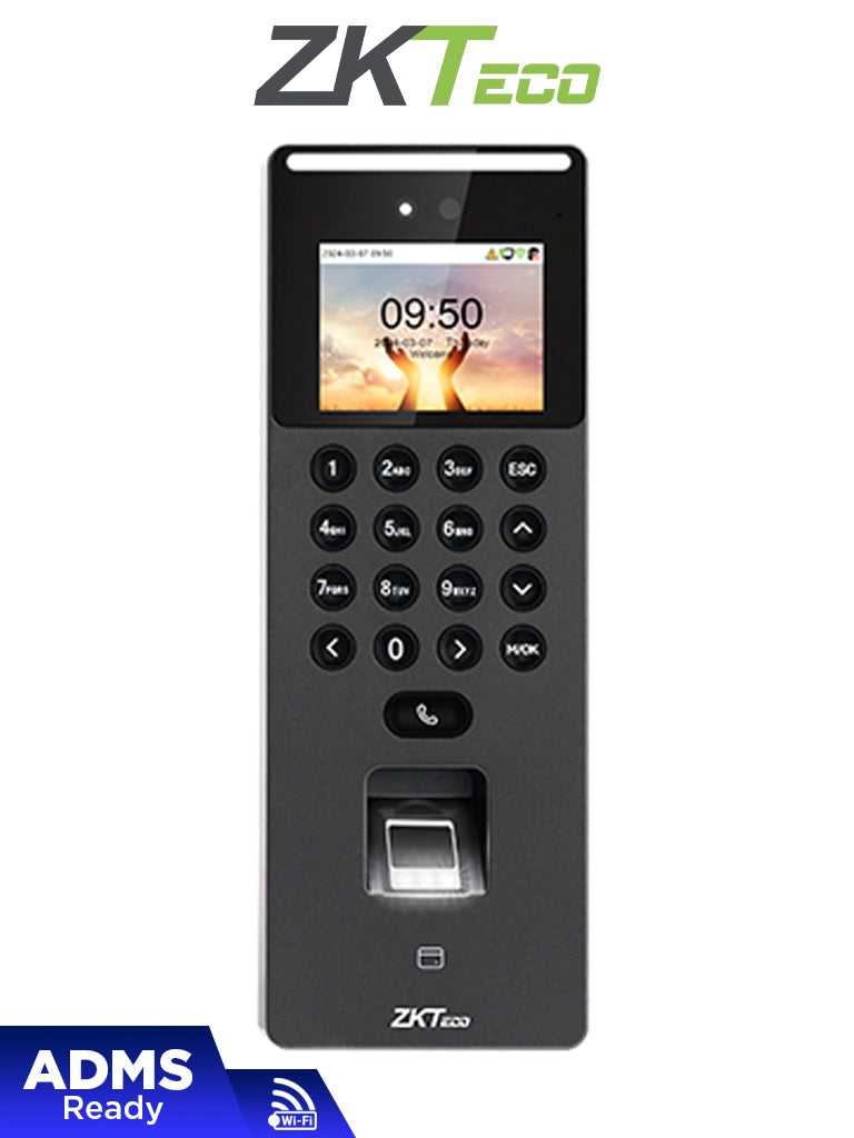 Control de Acceso y Asistencia ZKTeco SenseFace2A, Facial 1500 Rostros, Huella Digital BioID 3000, Tarjeta ID 125 kHz, 150,000 Eventos, TCP/IP y WiFi