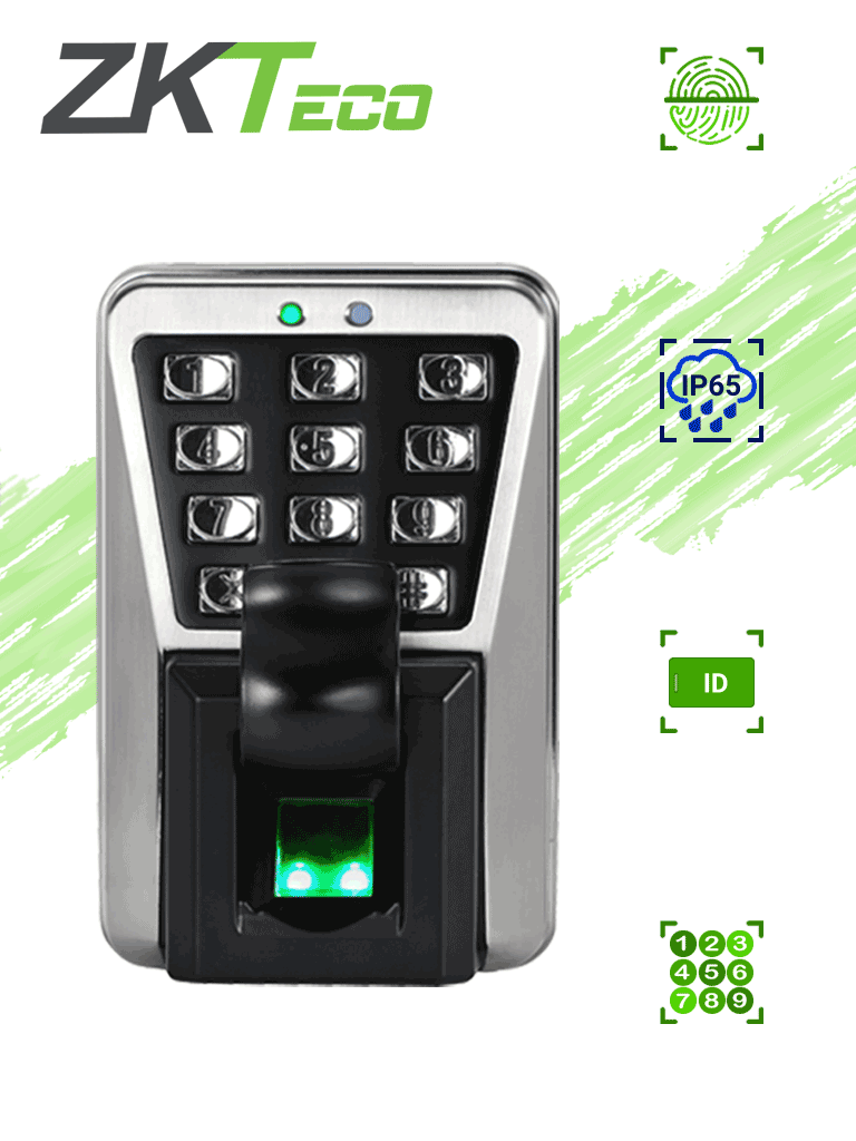 ZKTeco MA500 lector de control de acceso Lector básico de control de acceso Negro, Plata