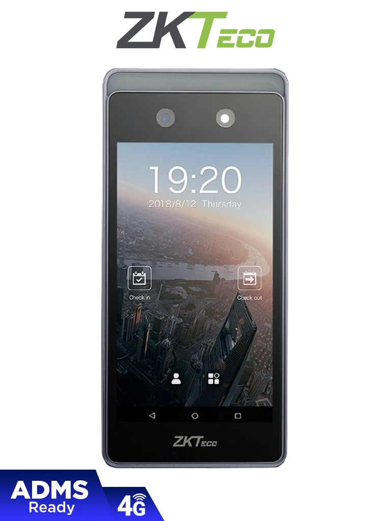 Control de Asistencia ZKTeco Horus E1 con Autenticación Facial, 6000 Rostros, 100,000 Eventos, WiFi y Chip 4G