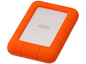 Disco Duro Externo LaCie Rugged Mini de 5TB, USB 3.0, Resistente a Golpes, Color Naranja
