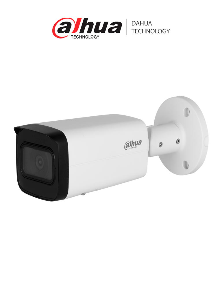 Cámara IP Bullet Dahua DH-IPC-HFW2841T-AS 4K 8MP 3.6mm WizSense H.265 WDR 104 IR 80mts IP67 MicroSD POE SMD Plus