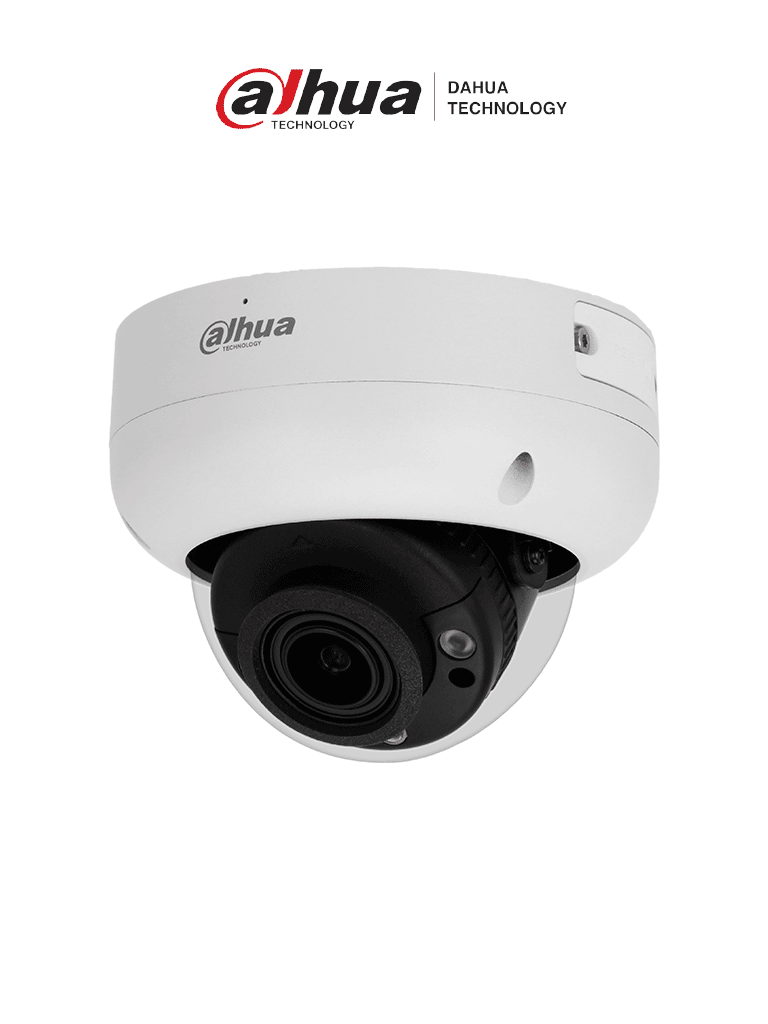 Cámara IP Domo Antivandálica 4MP con Lente Motorizado 2.7-13.5mm e IR 40m, IA WizSense, POE, WDR, H.265, IP67 e IK10
