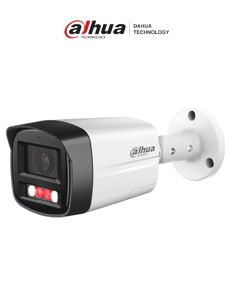 Cámara Bullet IP Dahua 2MP con Smart Dual Illumination, SMD Plus, protección IP67 y audio integrado.
