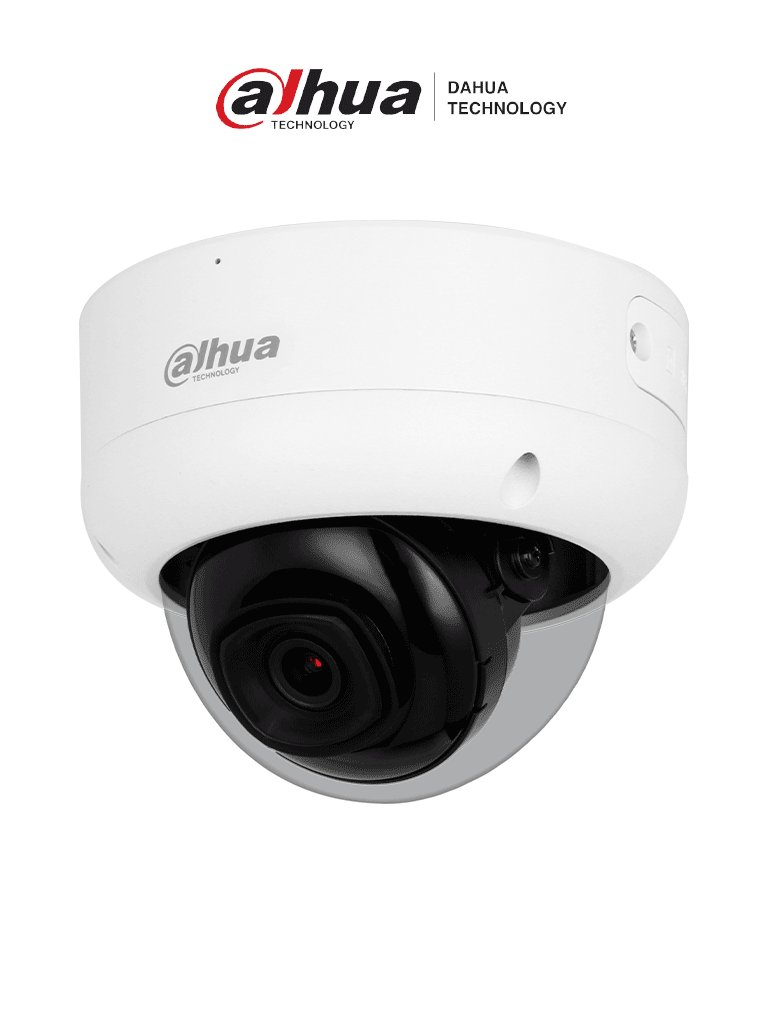 Cámara IP Domo Antivandálica Dahua 2MP, Lente 2.8mm, Visión WizSense IR 50m, Micrófono Integrado, Protección IP67 IK10, PoE, WDR, MicroSD