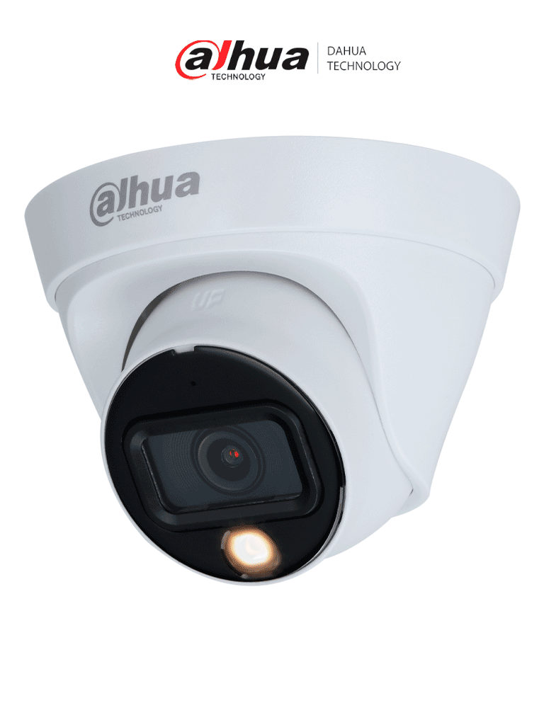 Dahua Cámara IP Domo 2MP DH-IPC-HDW1239T1P-A-LED, 110° Visión, IP67, PoE