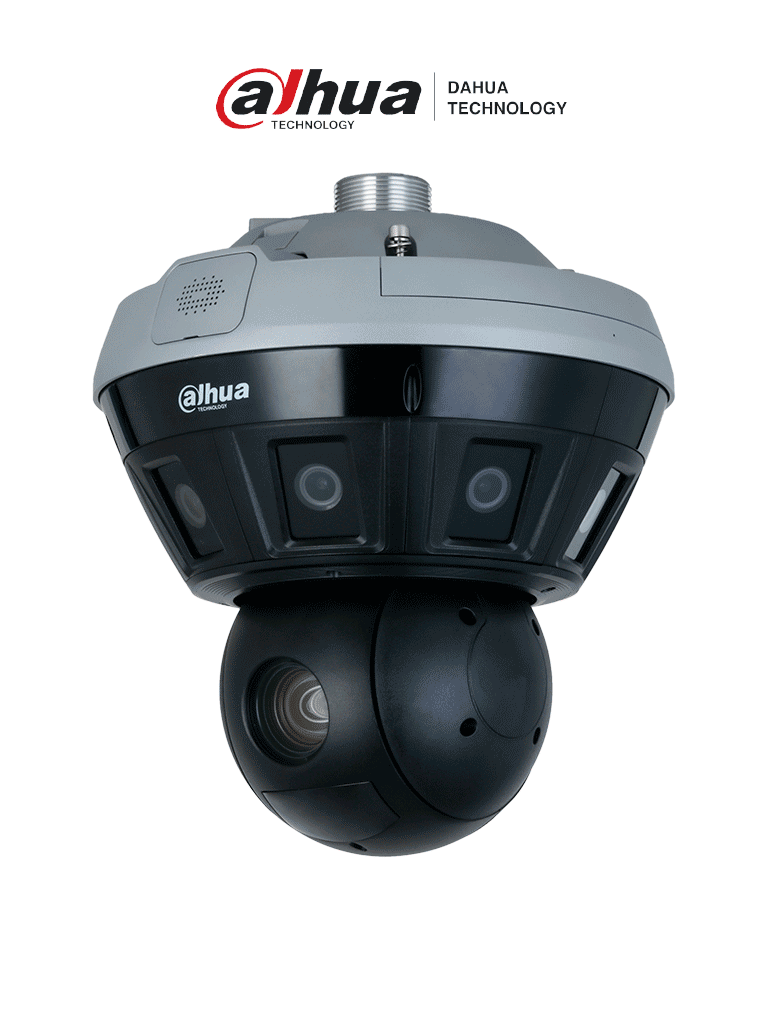 Cámara IP Dahua Multisensor 8x2MP PTZ 25x Zoom/ 4MP/ WizMind/ IR 100 Mts/ Smart Tracking/ H.265/ IP66
