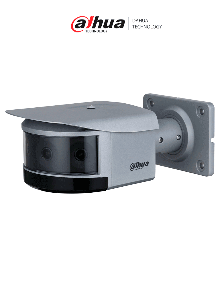 Cámara de IP Dahua IPC-PFW83242-A180-S2, Multisensor 4.8MP, LED IR 30m, E-PTZ, IP67, IK10, Alarma, Audio, SD