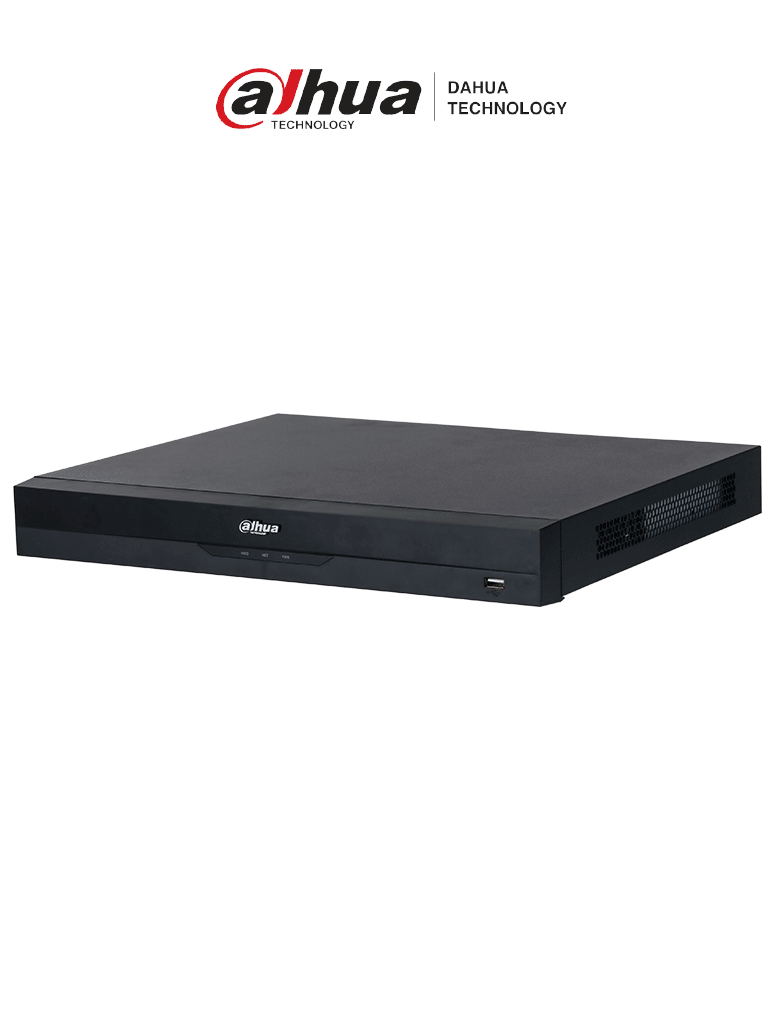 NVR Dahua NVR5216-8P-EI 16 Canales 1U con 8 PoE, 2 HDD, H.265, 384 Mbps, Reconocimiento Facial