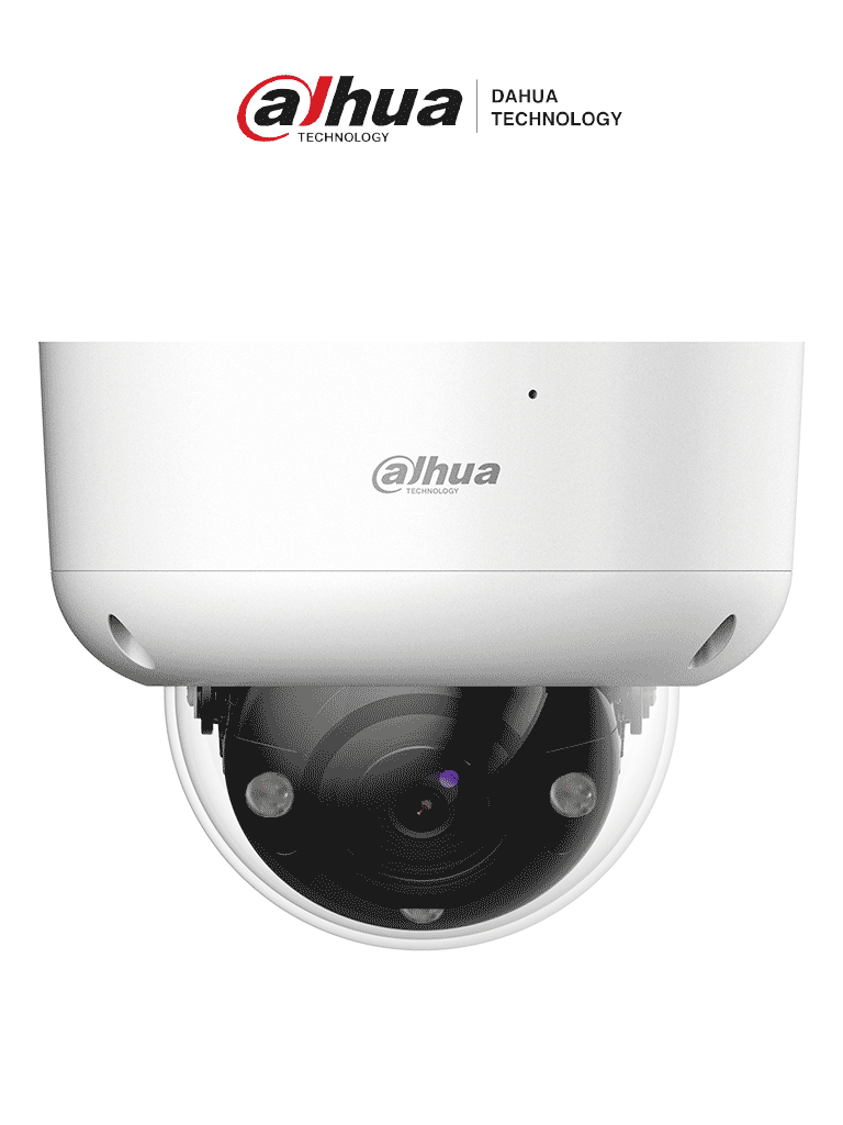 Cámara Domo 4k Antivandalica Dahua HAC-HDBW1801RAN-Z-A/ 8 Megapixeles/ Lente Motorizado 2.7-13.5mm/ 60M IR/ WDR 120 dB/ IP67/ IK10