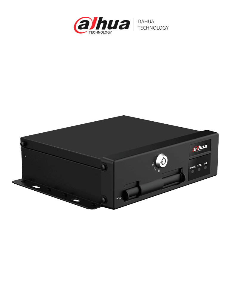 DVR Móvil Dahua 4 Canales 1080p, 4G, H.265, 2 Tarjetas SD, DSM/ADAS/BSD, Comunicación 3G/4G.