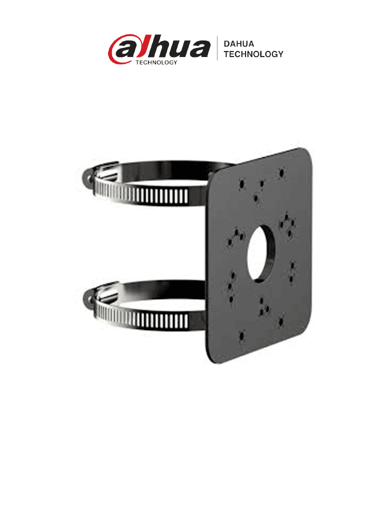 Dahua Montaje para Poste DH-PFA152-E-B, Compatible con PFA121, PFA130-E, PFA135