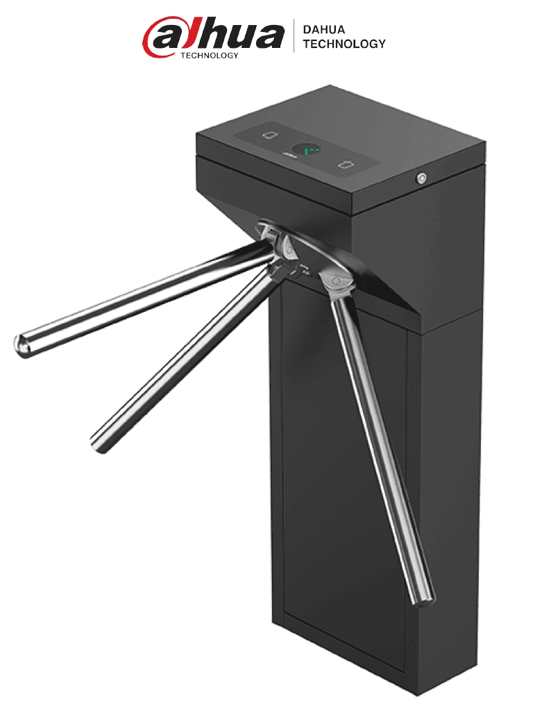 Torniquete Bidireccional Dahua DHI-ASGG100BL, MCBF 1 Millón, Negro, Contacto Seco, 110-240 VAC, Uso Interior