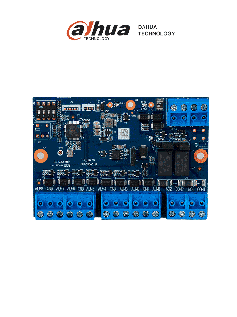 Módulo de Expansión de Entradas DHI ARM808-RS, 8 Entradas de Alarma, 2 Salidas NO/NC, Configuración para Fin de Línea 2k7/4k7/6k8