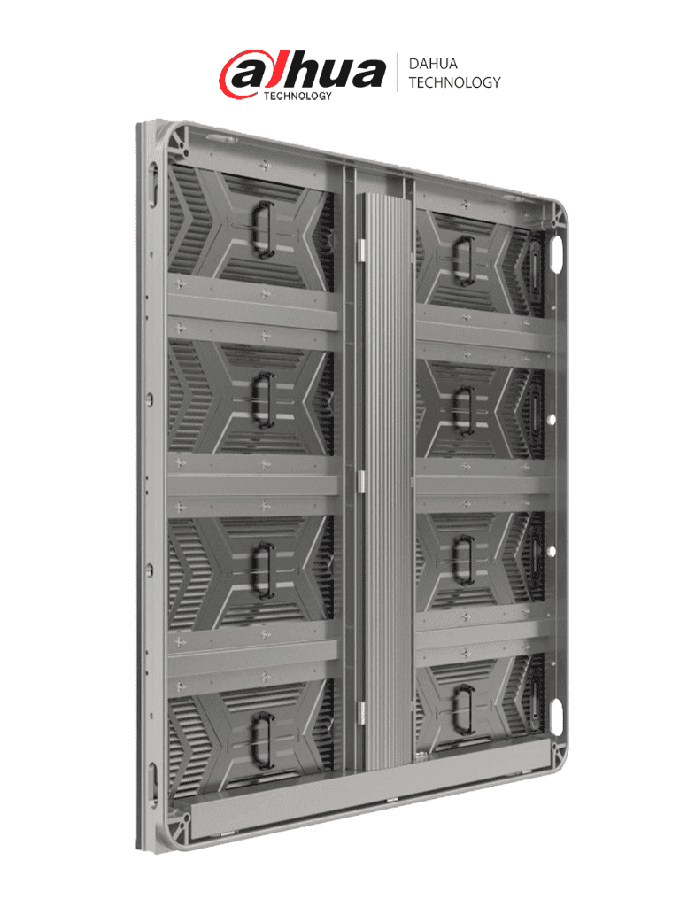 Gabinete LED Pitch 10mm, Aluminio 1x1m, Resolución 96x96, 8000 Nits, IP65, Mantenimiento Frontal y Trasero, Ahorro de Energía