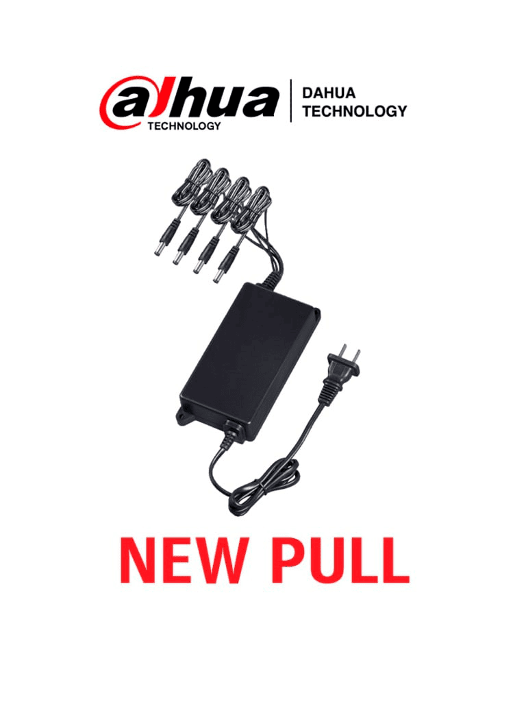 Dahua Fuente de Poder KIT2NEWPULL, 2A, 4 Canales, Conector de Energía