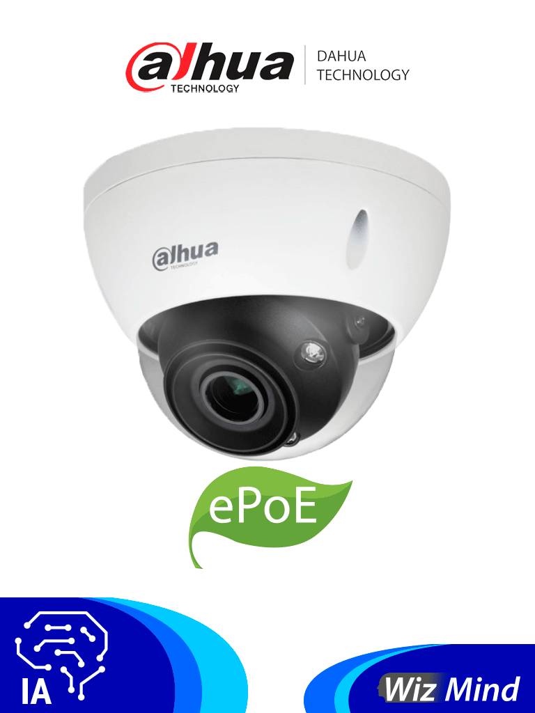 Cámara IP Dahua IPC-HDBW5241E-ZE 2MP/ Lente 2.7-13.5mm/ IR 30m/ IA WizMind/ Prot. Perimetral/ Starlight/ ePoE/ WDR