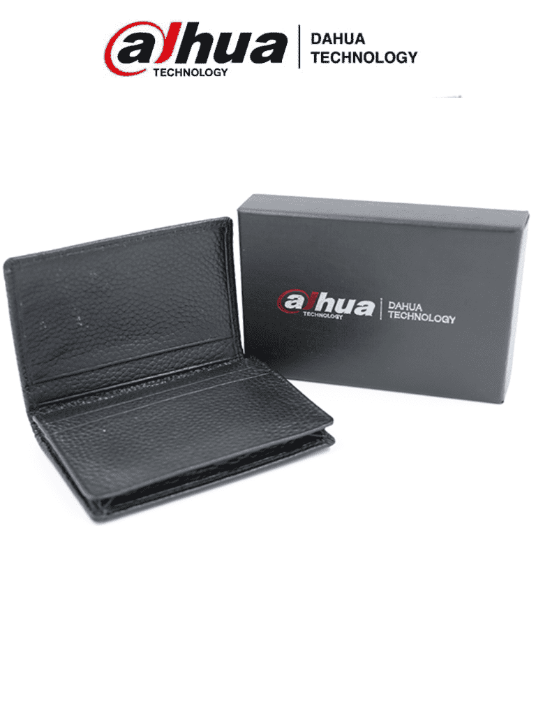 Porta Tarjetas Dahua MATPRO036 Negro Piel Logo, Promocional