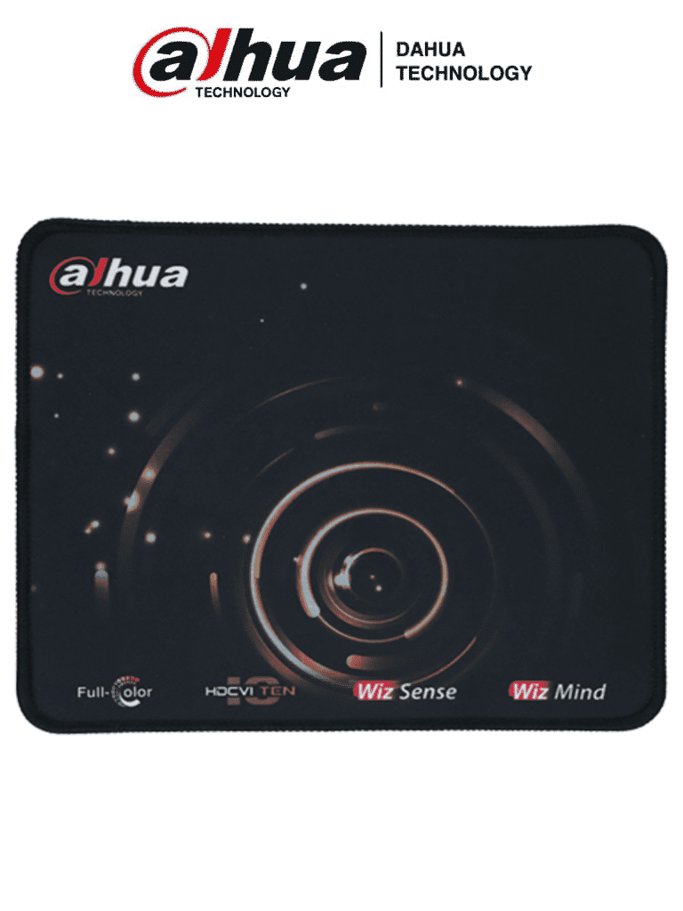 Mouse Pad Dahua Negro con Logo, Base Antideslizante, 48x24 cm, Promocional