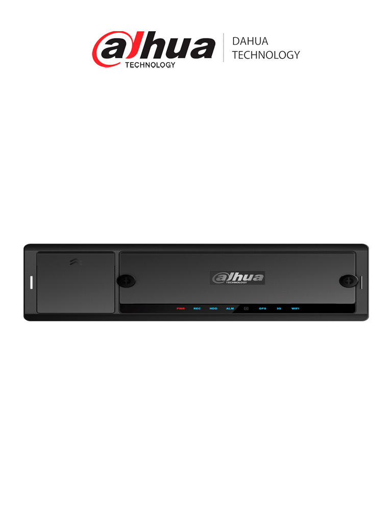 NVR Móvil Dahua MNVR8208-GFWI: 8 Canales, 8 Puertos PoE, GPS, WiFi, 4G, 2 Discos Duros 2.5", Reconocimiento Facial y ANPR
