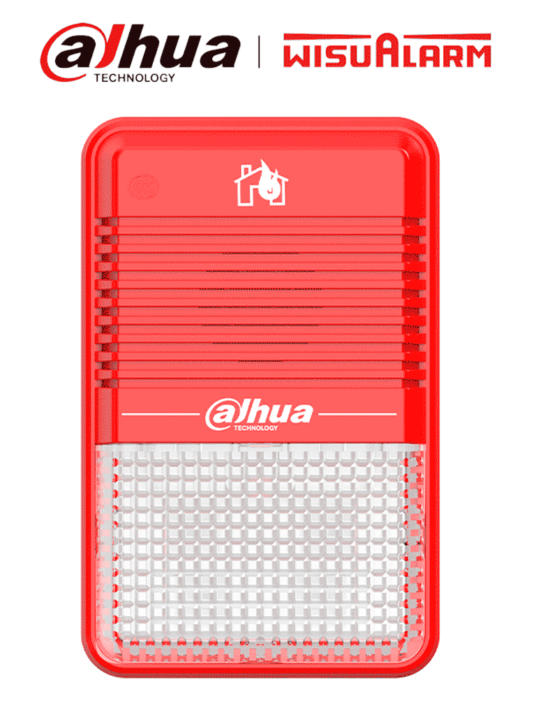 Sirena Estrobo Convencional 75 dB(A) Dahua DHI-HY-C151 - Norma EN54-3:2014,EN54-23:2010 / 2 Hilos