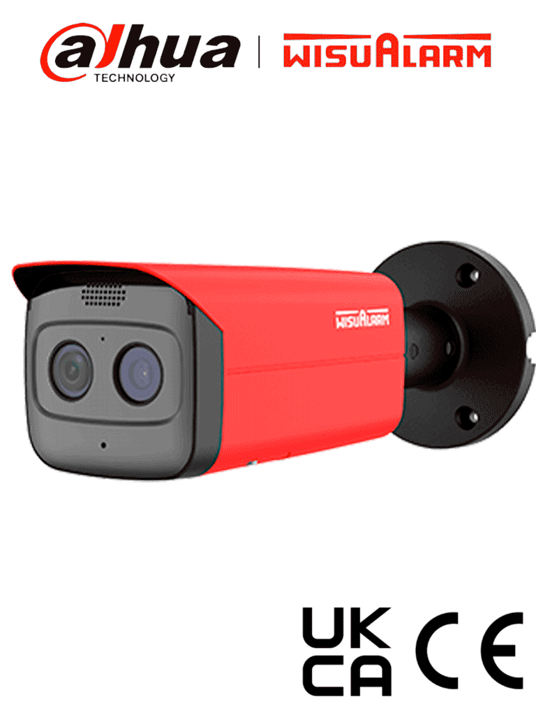 Cámara IP Térmica Dahua HY-FT431LFP 4MP/VOx Alta Sensibilidad/Incendio/Alarma Punto Frio/Caliente/Micro SD/Micrófono/Bocina 70dB/IP67