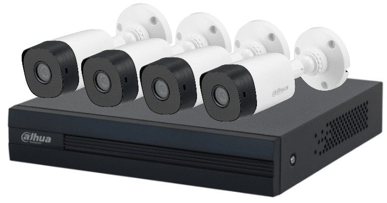 Kit Dahua Kitxvr1B04-I+4B1A21 4 Canales De 2 Megapixeles, Dvr Cooper-I Wizsense, Con Ia, H.265+/4 Camaras B1A21 1080P, 4 Canales +1 Ip O Hasta 5 Canales Ip, 4 Canales Smd Plus, Busqueda De Humanos Y Vehiculos, Accesorios Incluidos FullOffice.com