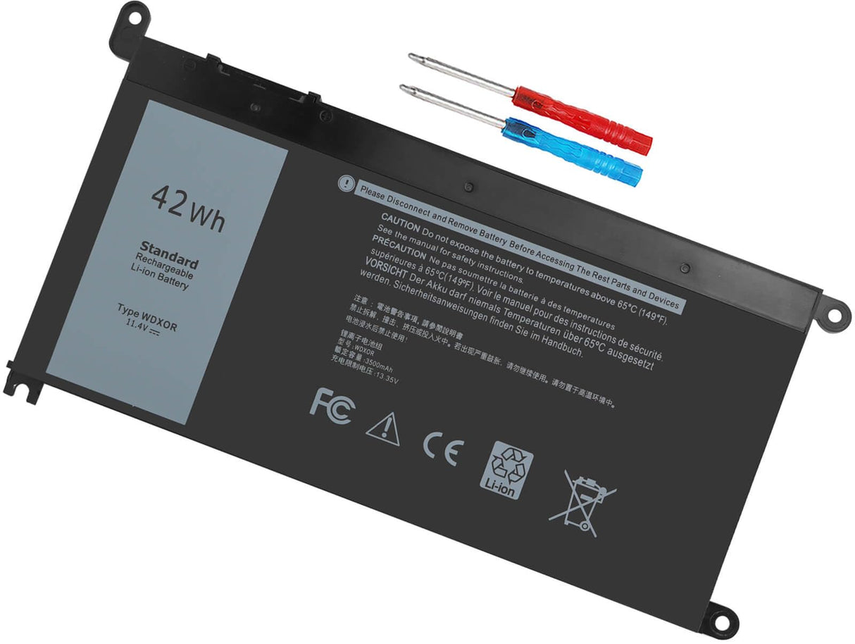 Dell Batería Original DE1296-O 11.4V 3500mAh 42Wh, Conector Corto 1.7cm
