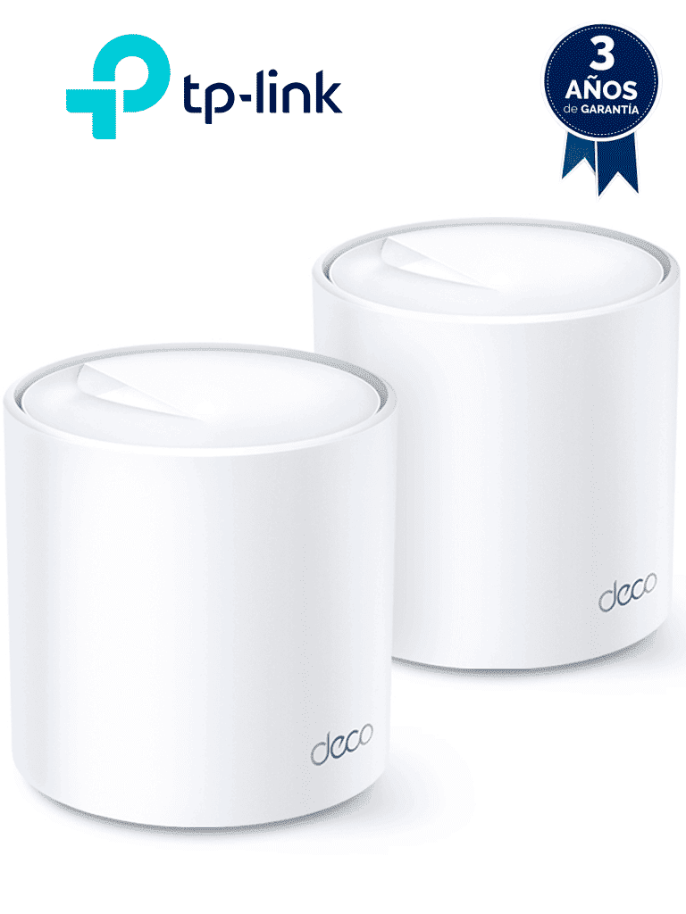 Router TP-LINK DECO X20 (2-Pack) Wi-Fi 6 Mesh AX1800, 1,800 Mbps, OFDMA, MU-MIMO, Red Unificada