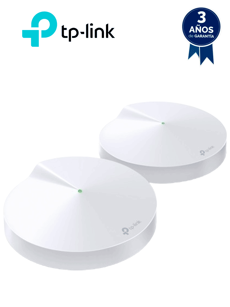 Router TP-LINK DECO M5 (2-Pack) AC1300 Mbps, 2 Puertos Gigabit WAN/LAN, 4 Antenas Internas, App Deco, HomeCare