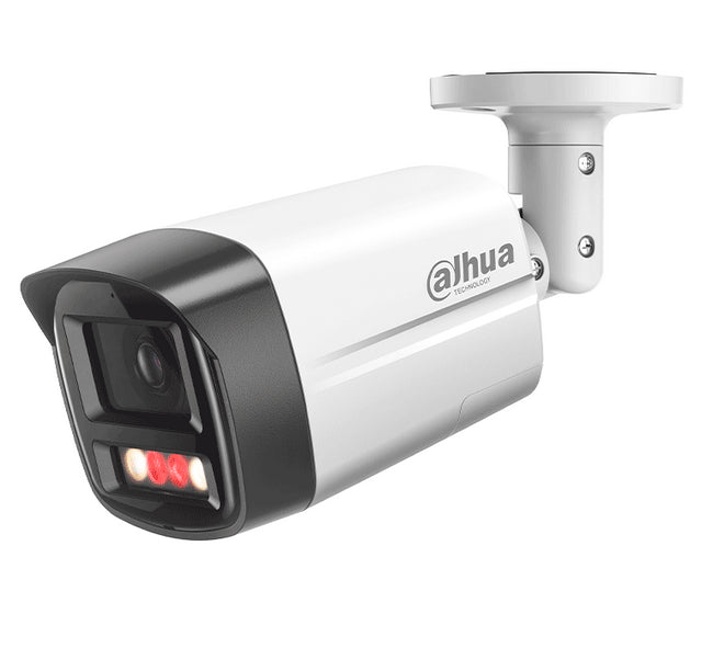 Cámara Bullet IP DAHUA IPC-HFW2549TL-S-PV de 5MP con Smart Dual Illumination, SMD Plus, protección perimetral, micrófono y bocina integrados